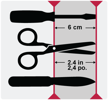 graphic with sharp objects