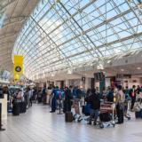 View of Pearson International Airport during the morning. 
